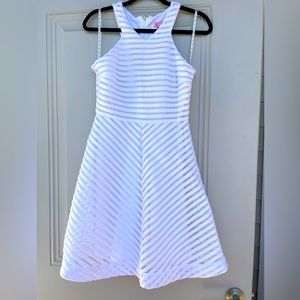 Lilly Pulitzer White Dress Size S / Medium Graduation Initiation Formal VGUC
